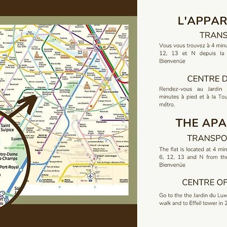 Prox.Gare Montparnasse-Galeries Lafayette! 4Pers. Paris Exterior foto